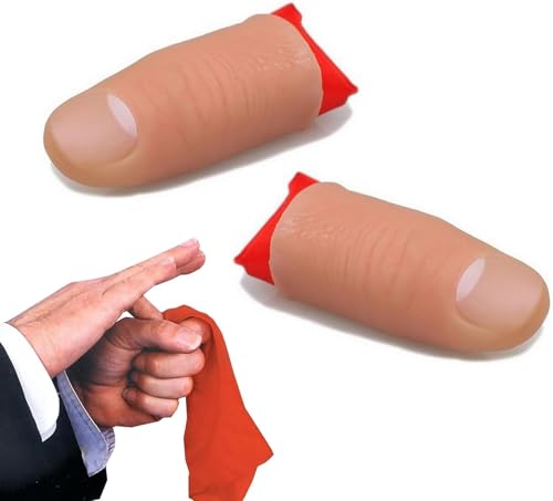 2 Stück Fake Finger Fingerset Fake Finger Remover Magic Finger Magic Finger Spielzeug Scherzspielzeug Bühnenshow Nahaufnahme verschwindet mit rotem Seiden-Trainingsstoff 2 Stück Fake Finger Fingerset Fake Finger Remover Magic Finger Magic Finger Spielzeug Scherzspielzeug Bühnenshow Nahaufnahme verschwindet mit rotem Seiden-Trainingsstoff von Gammaeon