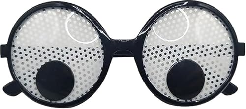 Gammaeon Wackelaugen Partybrille, Googly Eyes Brille mit Schütteleffekt, Lustige Kostümbrille für Fotorequisiten und Cosplay von Gammaeon
