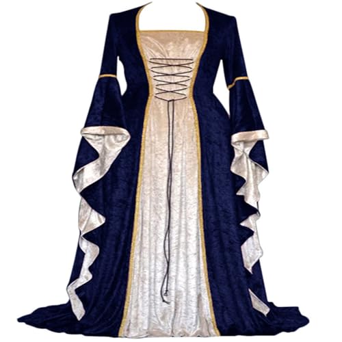 Gammify Damen Retro Mittelalter Kleid mit Trompetenärmel, Mittelalterliche Viktorianischen Königin Kleider Renaissance Gotisch Maxikleid Karneval Halloween Party Prinzessin Kostüm Schwarz M Gammify Damen Retro Mittelalter Kleid mit Trompetenärmel, Mittelalterliche Viktorianischen Königin Kleider Renaissance Gotisch Maxikleid Karneval Halloween Party Prinzessin Kostüm Schwarz M von Gammify
