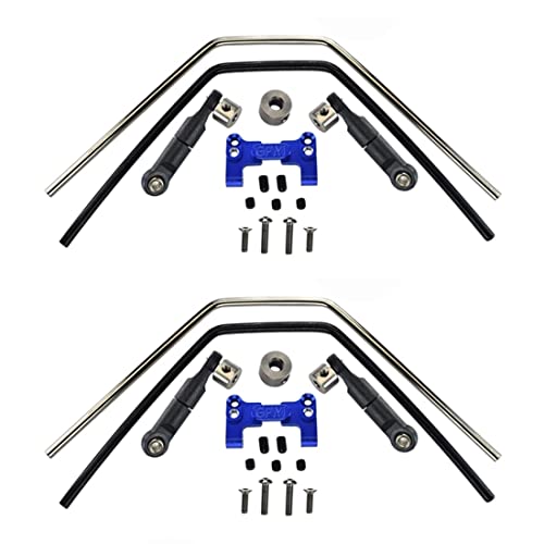 Ganekihedy Stabilisator-Set Aus Metall Vorne und Hinten für 1/8 Sledge RC-Auto-Upgrade-Teile, Ersatzteile, Blau von Ganekihedy