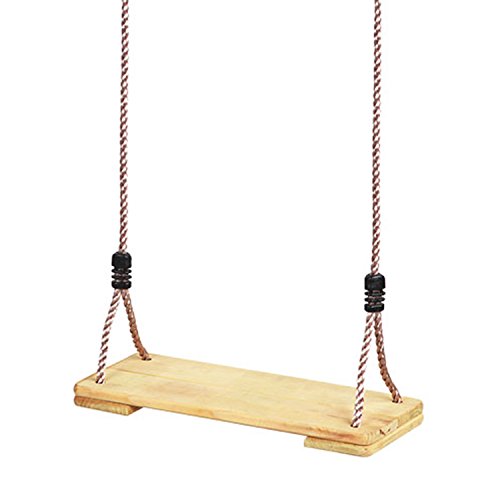 Garden Games Pine Holzern Schaukelsitz mit verstellbarem Seidigen Griff Polypropylen Seile von Garden Games