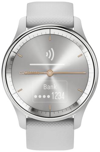 Garmin VIVOMOVE® TREND Smartwatch 40mm Hellgrau, Silber von Garmin