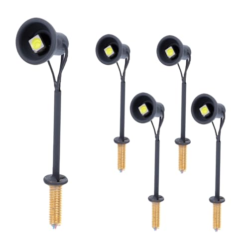 Garneck 1-5 Stücke Modellbahn Beleuchtung H0 - Flutlichtstrahler Und Lampen Für Modelleisenbahnen Mini Landschaftsbeleuchtung Mit Eisenbahn Gebäude Zubehör Und Garten Lichtern Garneck 1-5 Stücke Modellbahn Beleuchtung H0 - Flutlichtstrahler Und Lampen Für Modelleisenbahnen Mini Landschaftsbeleuchtung Mit Eisenbahn Gebäude Zubehör Und Garten Lichtern von Garneck