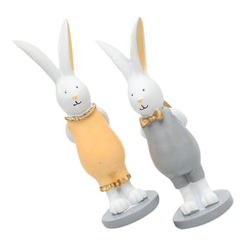 Garneck 1 Paar Hasendekoration Bausatz Hasenspielzeug für Plüschtiere Häschen-Halloween-Kostüm Käfig hasenfiguren hasenförmchen Harzhandwerksdekore für den Hof Ostern-Kaninchen-Ornament Garneck 1 Paar Hasendekoration Bausatz Hasenspielzeug für Plüschtiere Häschen-Halloween-Kostüm Käfig hasenfiguren hasenförmchen Harzhandwerksdekore für den Hof Ostern-Kaninchen-Ornament von Garneck
