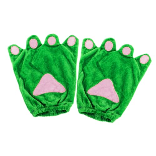 Garneck 1 Paar Krallenhandschuhe Partyhandschuh Dino -Krallen Kostüm Pfote Handschuhe Lustiges Handschuhkostüm Handschuhe Mit Krallen Party-Performance-Handschuhe Stoff Green von Garneck