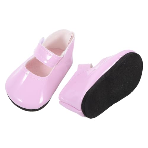 Garneck 1 Paar Mini-Szenen-Requisiten Figur Prinzessin Babypuppe puppenkleidung Puppen Kleidung puppenzubehör Zoll Puppen Schuhe Puppe Schuhe Minipuppenschuhe Rosa von Garneck
