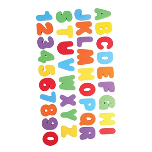 Garneck 1 Satz Badespaß mit Teiligem Eva Buchstaben und Zahlen Spielzeugset Kreative Bunte Aufkleber für Lernen im Badezimmer und Frühe Bildung von Garneck