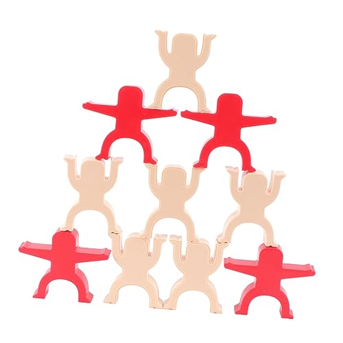Garneck 1 Satz Balancierende Bauklötze Kognitive Spielzeuge für Fördern von Kreativität und Hand Augen Koordination Sicheres Holzmaterial für Eltern Interaktion von Garneck