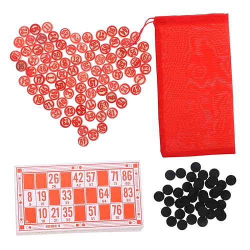 Garneck 1 Satz Bingo -Brettspiel Flecken für Familienbrettspiele Zug Plastik rot Garneck 1 Satz Bingo -Brettspiel Flecken für Familienbrettspiele Zug Plastik rot von Garneck