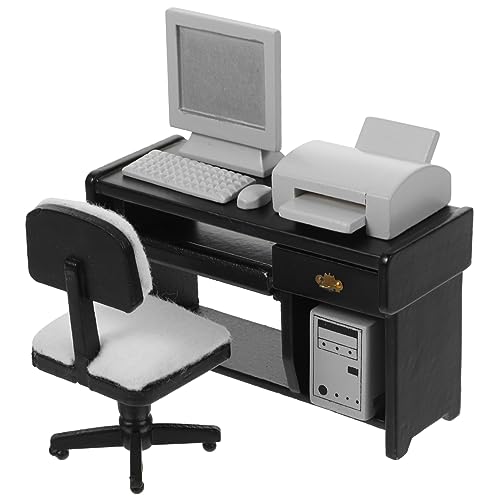 Garneck 1 Satz Büro Szenerie mit Computer Drucker und Zubehör Dekoration für Kinderzimmer und Kreative Bastelprojekte Garneck 1 Satz Büro Szenerie mit Computer Drucker und Zubehör Dekoration für Kinderzimmer und Kreative Bastelprojekte von Garneck