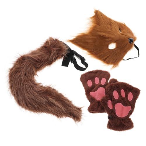 Garneck 1 Satz Cosplay Fuchs Maske Set mit Handschuhen und Lustiges Kostümzubehör für Halloween und Partys für Cosplay Events und Thematische Feiern und Auffälliges Design Garneck 1 Satz Cosplay Fuchs Maske Set mit Handschuhen und Lustiges Kostümzubehör für Halloween und Partys für Cosplay Events und Thematische Feiern und Auffälliges Design von Garneck