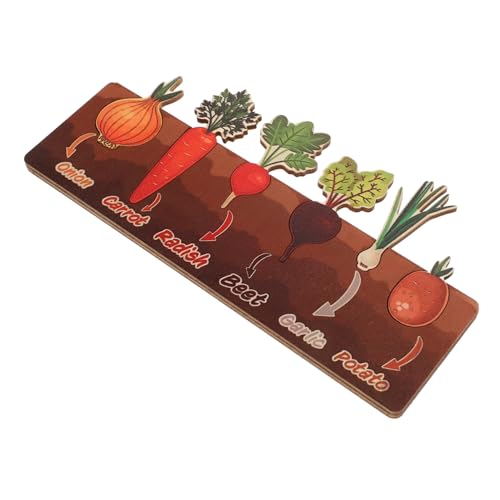 Garneck 1 Satz Der Gemüsebaugruppe Kleinkind-Puzzle Pädagogisches Kleinkindspielzeug Passendes Für Vorschulkinder Buchstabenrätsel Kleine Rätsel Für Hölzern Garneck 1 Satz Der Gemüsebaugruppe Kleinkind-Puzzle Pädagogisches Kleinkindspielzeug Passendes Für Vorschulkinder Buchstabenrätsel Kleine Rätsel Für Hölzern von Garneck