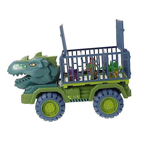 Garneck 1 Satz Dinosaurier-Technik-Fahrzeugspielzeug Pull-Back-Dinosaurier-Autospielzeug mit 12 -Dinosauriern Auto Dinosaurier-Technikfahrzeug Rückzugswagen Plastik Grün Garneck 1 Satz Dinosaurier-Technik-Fahrzeugspielzeug Pull-Back-Dinosaurier-Autospielzeug mit 12 -Dinosauriern Auto Dinosaurier-Technikfahrzeug Rückzugswagen Plastik Grün von Garneck
