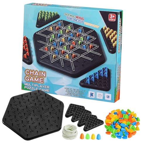 Garneck 1 Satz Dreieckskettenschach Kettendreieckschach Familienspiele Für Und Erwachsene Dreieck-brettspiel Kettenspiel Dreiecksschachspiel Dreieck-steckspiel Strategisch Plastik Garneck 1 Satz Dreieckskettenschach Kettendreieckschach Familienspiele Für Und Erwachsene Dreieck-brettspiel Kettenspiel Dreiecksschachspiel Dreieck-steckspiel Strategisch Plastik von Garneck