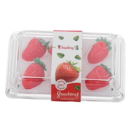Garneck 1 Satz Essbare Mini-Früchte Miniaturlebensmittel realistisch Küchenzubehör für Puppenstuben Miniatur-Backspielzeug für die Küche Mini-Puppenfutter Plastik von Garneck