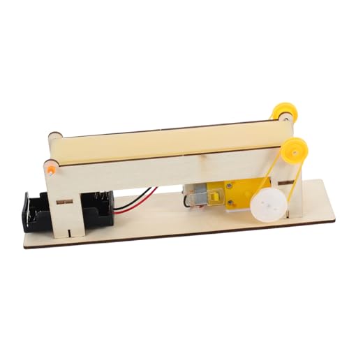 Garneck 1 Satz Förderspurmodell Bauspielzeug Für Bildungszwecke Science Craft Model Kit Wissenschaftliche Experimente Für Gefälschter Werkzeuggürtel Lernspielzeug Hölzern Beige von Garneck