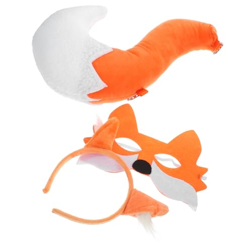 Garneck 1 Satz Fuchs Maske mit Ohren und Set für Halloween Cosplay Kostüm Zubehör für Kostümpartys Bühnenaufführungen und Fotoshootings Leicht und Robust für Unvergessliche Auftritte Garneck 1 Satz Fuchs Maske mit Ohren und Set für Halloween Cosplay Kostüm Zubehör für Kostümpartys Bühnenaufführungen und Fotoshootings Leicht und Robust für Unvergessliche Auftritte von Garneck