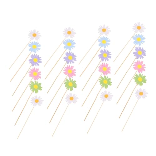 Garneck 1 Satz Gänseblümchen-kuchen-einlage Cupcake-topper Mit Gänseblümchen Margarita The Wedding Party Hochzeitsparty Tortenverzierungen Aus Papier Blumenparty-zubehör Holz 24st Garneck 1 Satz Gänseblümchen-kuchen-einlage Cupcake-topper Mit Gänseblümchen Margarita The Wedding Party Hochzeitsparty Tortenverzierungen Aus Papier Blumenparty-zubehör Holz 24st von Garneck
