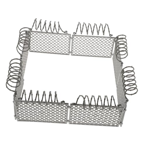 Garneck 1 Satz Gefängnismodell Haken Lamelle Meerschweinchenkäfig Zaunbildschirm Nagetier schutzzaun kunststoffzaun spielset Minizaun für Puppenhauszubehör Spielzeugzaun Plastik Light Grey Garneck 1 Satz Gefängnismodell Haken Lamelle Meerschweinchenkäfig Zaunbildschirm Nagetier schutzzaun kunststoffzaun spielset Minizaun für Puppenhauszubehör Spielzeugzaun Plastik Light Grey von Garneck