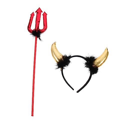 Garneck 1 Satz Halloween Teufelshorn Haarreif Set Teiliges Kostümzubehör für Halloween Karneval und Cosplay Bequem und Hautfreundlich Garneck 1 Satz Halloween Teufelshorn Haarreif Set Teiliges Kostümzubehör für Halloween Karneval und Cosplay Bequem und Hautfreundlich von Garneck