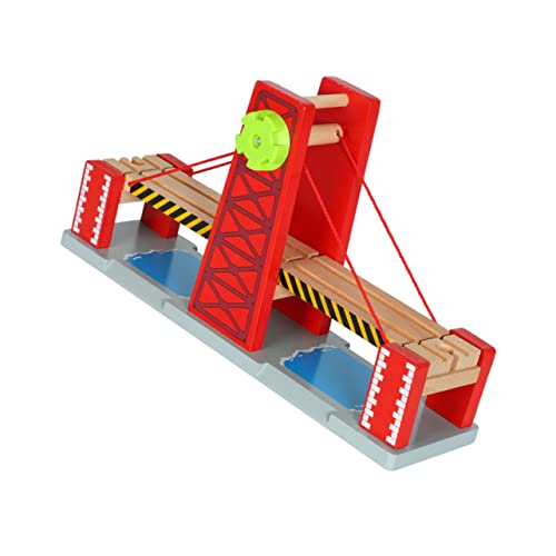 Garneck 1 Satz Holz Eisenbahn Brücke Aufzug Brücke Kompatibel mit Holzschienen Kreatives für Ab Jahren Fördert Kreativität und Entwicklung zu Weihnachten oder Geburtstagen von Garneck