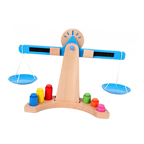 Garneck 1 Satz Holzbalancespielzeug maßstabsgetreues Waage Lernspielzeug aus Holz Balance Scale Toy pädagogisches für Balkenwaage hölzern Blau Garneck 1 Satz Holzbalancespielzeug maßstabsgetreues Waage Lernspielzeug aus Holz Balance Scale Toy pädagogisches für Balkenwaage hölzern Blau von Garneck