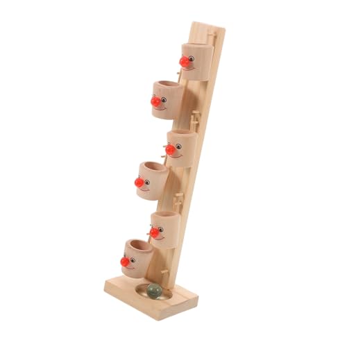 Garneck 1 Satz Holzspielzeug Ball-Drop- Kugellaufspielzeug für mehrschichtiger Kugelwirbelturm Babyspielzeug Entwicklungsspielzeug für Kleinkinder Spiel Glas von Garneck