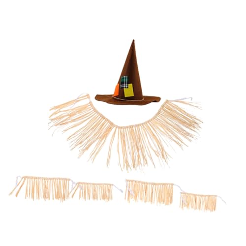 Garneck 1satz Hawaiianisches Kostümset Für Frauen Teiliges Raffia Rock Für Strand Und Luau-partys Leicht Und Bequem Hautfreundliches Material Dekoration Für Tropische Veranstaltungen von Garneck