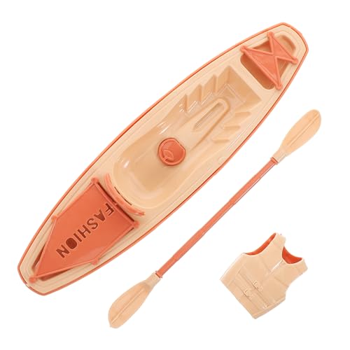 Garneck 1 Satz Kajakmodell Kajak-Ornament Bootsornament Aus Kunststoff Spielzeugboote Zum Im Wasser Kanu Schmuck Bootshandwerk Innenausstattung Kanu-Modell Modellschmuck Plastik von Garneck