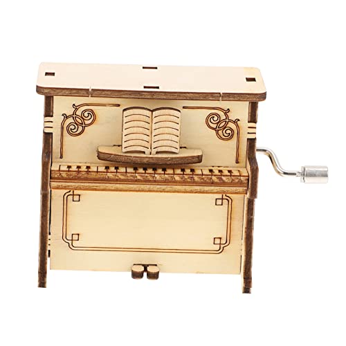 Garneck 1 Satz Klavier Spieluhr Musical Puzzle Erwachsene Bauen Bausatz Musik Herstellung Piano-Modell Hölzern von Garneck