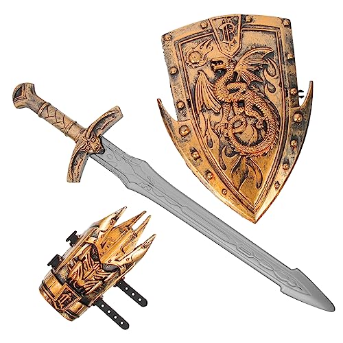 Garneck 1 Satz Kostümset für Ritter mit Schild und Cosplay Zubehör für Rollenspiele Halloween und Bühnenaufführungen Garneck 1 Satz Kostümset für Ritter mit Schild und Cosplay Zubehör für Rollenspiele Halloween und Bühnenaufführungen von Garneck