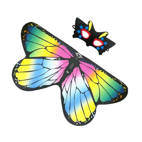 Garneck 1 Satz Kreatives Schmetterlings Cape mit Maske für Halloween und Karneval für Mädchen Leicht Auszuziehen Hochwertigem Material Garneck 1 Satz Kreatives Schmetterlings Cape mit Maske für Halloween und Karneval für Mädchen Leicht Auszuziehen Hochwertigem Material von Garneck