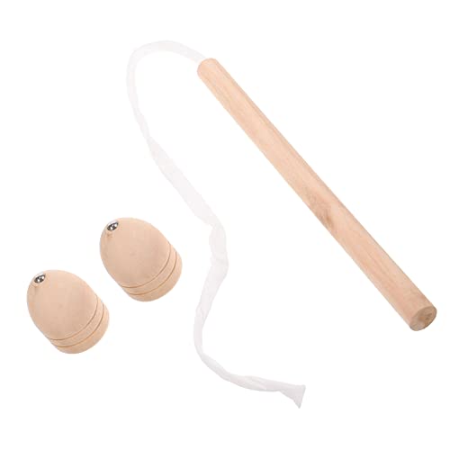 Garneck 1 Satz Kreiselspielzeug aus Holz Gyroskop Spinnenspielzeug Spitze tragbares Kinderspielzeug lustiges Kinderspielzeug Accessoire Holzkreisel hölzern von Garneck