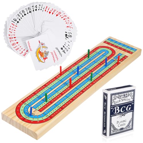 Garneck 1 Satz Kribech -Kartenspielbrett Party Cribbage Board Traditionelles Cribbage Board Schachbrett Krippenbrett für den Tisch Krippenbrett für Party hölzern Garneck 1 Satz Kribech -Kartenspielbrett Party Cribbage Board Traditionelles Cribbage Board Schachbrett Krippenbrett für den Tisch Krippenbrett für Party hölzern von Garneck