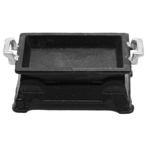 Garneck 1 Satz Küchengeräte Puppenhaus Grillschalenmodell Kleiner Grill Dollhouse Accessories Küche, die Requisite spielt Miniatur-Grillpfanne Szenenlayout- Legierung Black von Garneck