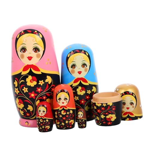 Garneck 1 Satz Matroschka- Nistpuppen Aus Holz Nistpuppen Für Nistspielzeug Russische Nistpuppen Puppen Stapeln Matroschka-Puppen Matryoshka -Puppe Hölzern Garneck 1 Satz Matroschka- Nistpuppen Aus Holz Nistpuppen Für Nistspielzeug Russische Nistpuppen Puppen Stapeln Matroschka-Puppen Matryoshka -Puppe Hölzern von Garneck