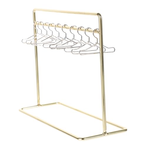 Garneck 1 Satz Mini-Aufhänger Mini-Kleiderbügel Kleiderständer für Puppen Kleiderbügel für Mädchenpuppen puppenhaus zubehör Puppenbügel Puppenzubehör Puppen Aufhänger Eisen von Garneck