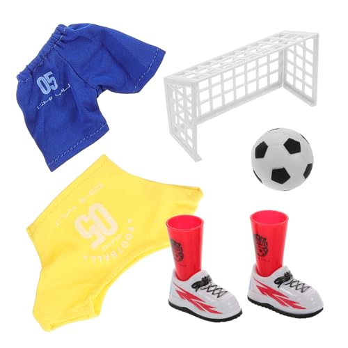 Garneck 1 Satz Mini-Fingerfußball Desktop-Fußballspielzeug Mini Kid Educational Foosball Finger Fußball Tischfußballspiel Fußball-Brettspiel Plastik Yellow von Garneck