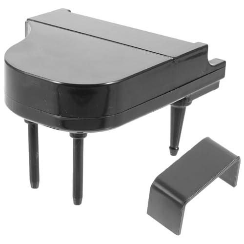 Garneck 1 Satz Mini -Klavierspielzeug DIY Miniatur Mini-Klavier kleines Klavier winzig Puppenhauszubehör Puppenhaus-Miniaturzubehör Mini-Hausklavier Plastik Black von Garneck