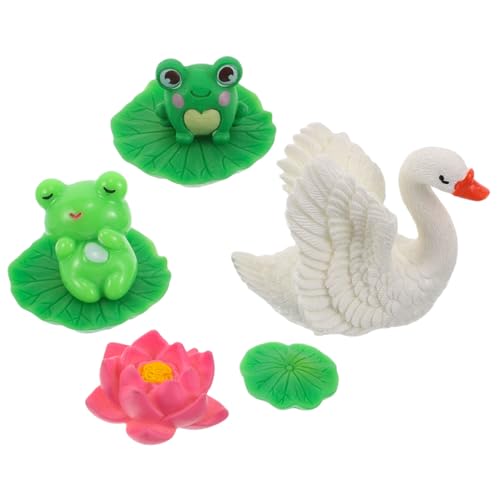 Garneck 1 Satz Mini-froschschwan Deko Mikrofrosch-simulationsfischbecken Frosch Figur Skulptur Mini-froschfiguren Aus Harz Frosch-Harz-Ornament Mini-tierfiguren Froschhandwerk Kunststoff Garneck 1 Satz Mini-froschschwan Deko Mikrofrosch-simulationsfischbecken Frosch Figur Skulptur Mini-froschfiguren Aus Harz Frosch-Harz-Ornament Mini-tierfiguren Froschhandwerk Kunststoff von Garneck