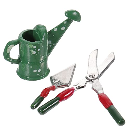 Garneck 1 Satz Mini-gartengeräte Gießkanne Sprinkler Klein Miniaturwässerung Dollhouse Puppenhaus Gießkanne Mini-hausgartenwerkzeug Miniaturwässerung Für Dollhouse Mini-gießkanne Metall von Garneck