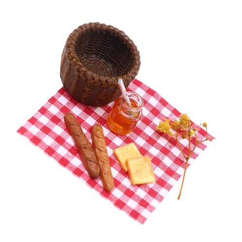 Garneck 1 Satz Miniatur für Puppenhaus Brotkorb Dekorationen Realistisches Zubehör für Kreative Lernspiele und DIY Dekoration von Garneck
