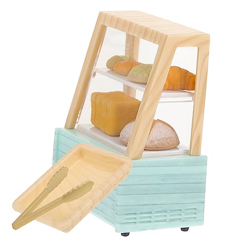 Garneck 1 Satz Miniatur-kuchenregal Für Die Küche Mini-dessertschrank Kuchenschrank Modell Mini-kuchenvitrine Puppenhaus Mini Vitrine Puppenhaus Mini Kuchenschrank Kuchendekoration Plastik von Garneck