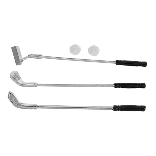 Garneck 1 Satz Minigolfschläger Üben Miniatur Golfbälle Spielzeuggolfprodukte Golfspielzeug Golfsimulator Puppenhaus-golfzubehör Golf Für Kleinkinder Black Legierung Garneck 1 Satz Minigolfschläger Üben Miniatur Golfbälle Spielzeuggolfprodukte Golfspielzeug Golfsimulator Puppenhaus-golfzubehör Golf Für Kleinkinder Black Legierung von Garneck