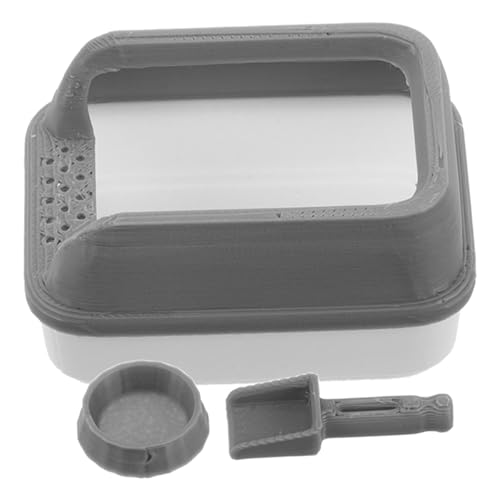 Garneck 1 Satz Modell Einer Katzentoilette Mini-Puppenhauszubehör Miniatur-Dinge winzige Dinge Puppenhaus-Miniaturen Puppenstubenmöbel pla von Garneck