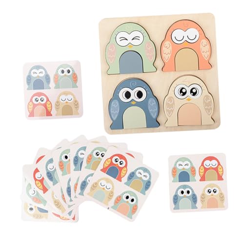 Garneck 1 Satz Passendes Holzpuzzle Match-puzzlespiel Holzform Passendes Neuheitspuzzle Würfel Sie Lernrätsel Holzformen Rätselblöcke Hölzern von Garneck