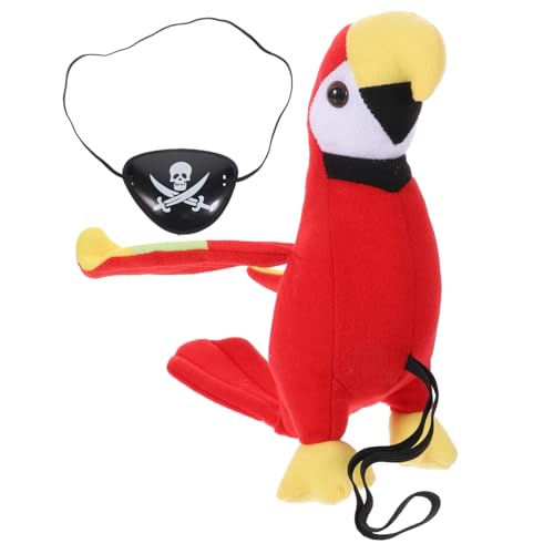 Garneck 1 Satz Piratenkostüm Zubehör mit Plüschpapagei und Augenmaske für Halloween Karneval Cosplay für Piraten Themenpartys und Fotoshootings Garneck 1 Satz Piratenkostüm Zubehör mit Plüschpapagei und Augenmaske für Halloween Karneval Cosplay für Piraten Themenpartys und Fotoshootings von Garneck
