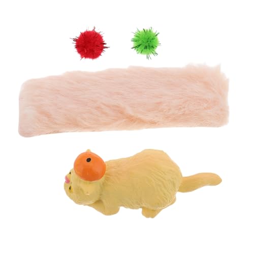 Garneck 1 Satz Puppenhauskatze Mikrolandschaftsdekoration Kätzchen basteln Katzenfigur Puppenhauszubehör und Dekoration süßer Katzenmodus Mini-Katze Katzenpuppen Plüsch von Garneck