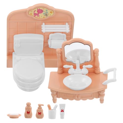 Garneck 1 Satz Puppenhausmöbel kleine Puppenstubenmöbel Puppenhauszubehör Miniatur-Badzubehörset Puppenhaus-Badezimmer-Requisiten Kleinmöbel Miniaturmöbel Plastik Garneck 1 Satz Puppenhausmöbel kleine Puppenstubenmöbel Puppenhauszubehör Miniatur-Badzubehörset Puppenhaus-Badezimmer-Requisiten Kleinmöbel Miniaturmöbel Plastik von Garneck