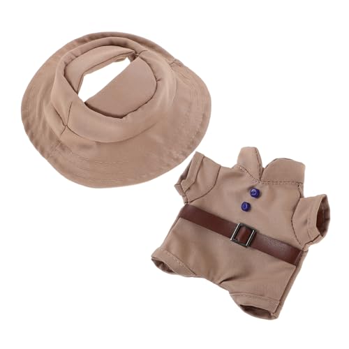 Garneck 1 Satz Puppenkleidung Puppe Süße Kleidung Puppenkostümzubehör Puppen Ersetzen Kleidung Puppenkostüm Zartes Puppendekor Bezauberndes Puppendekor Polyester Khaki von Garneck